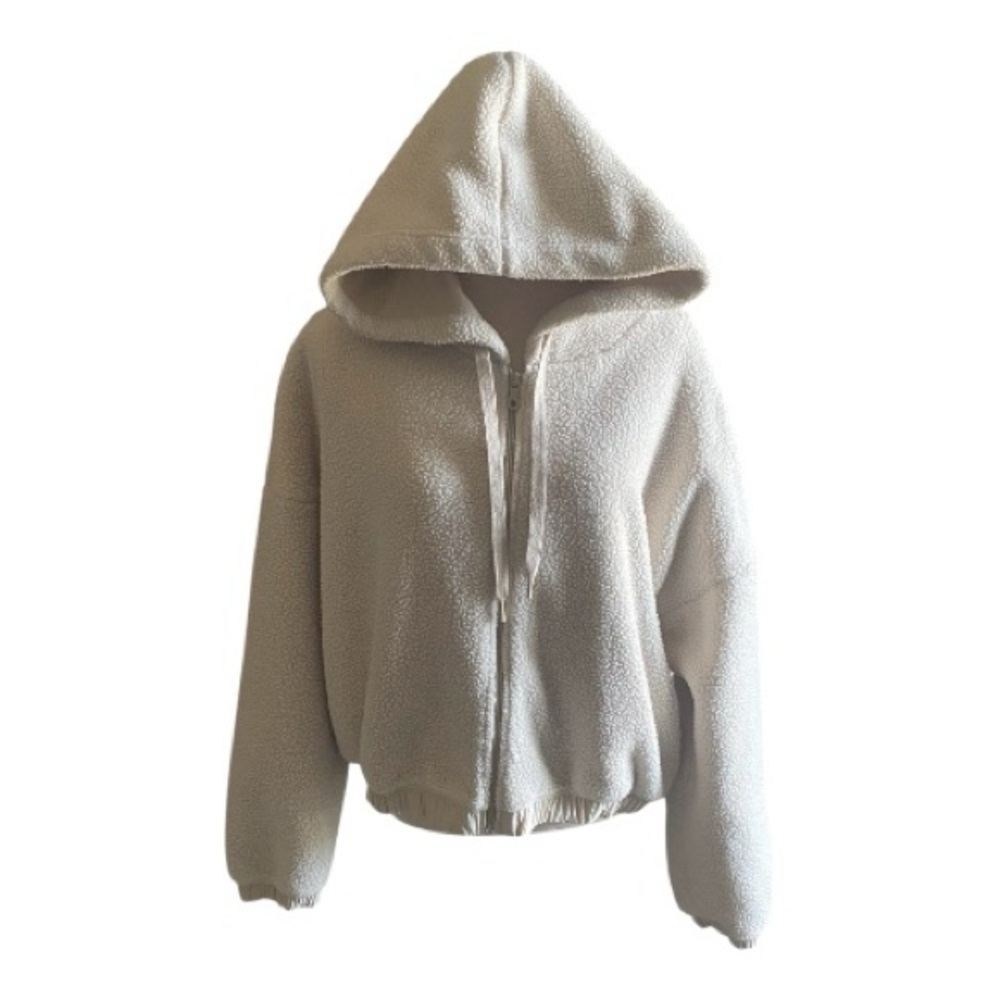 AERIE-OFFLINE-SHERPA ZIP FTONT HOODIE-WOMENS SIZE XL